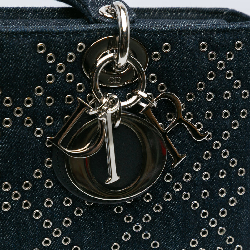 Medium Denim Cannage Eyelet Lady D Joy - Image 7