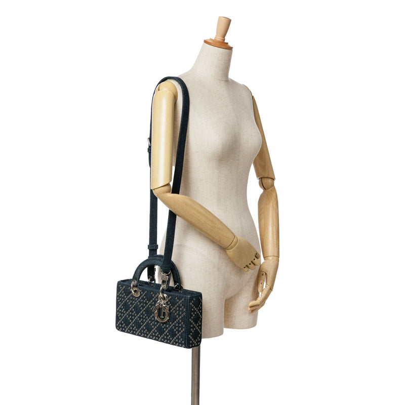 Medium Denim Cannage Eyelet Lady D Joy - Image 9