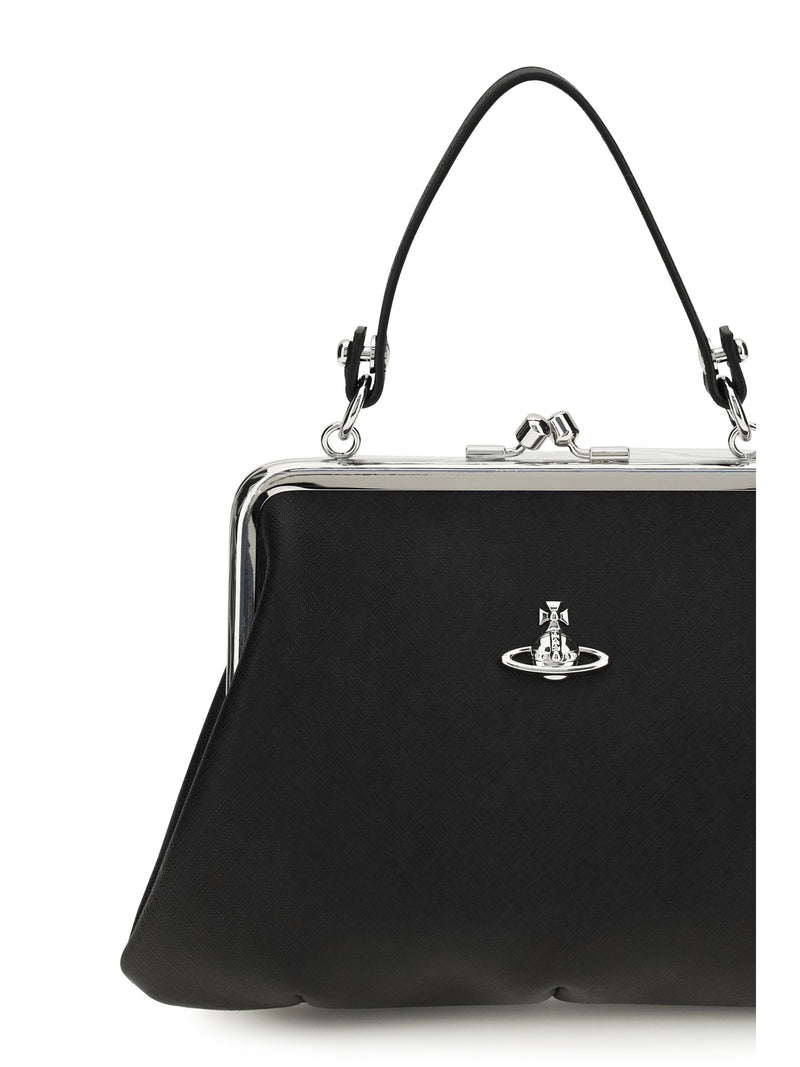 Vivienne Westwood Granny Top Handle Bag — Black Polyurethane