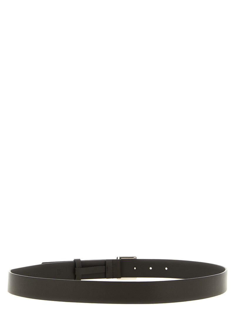 Fendi Ff Metal Buckle Belt — Brown Smooth Calf Leather