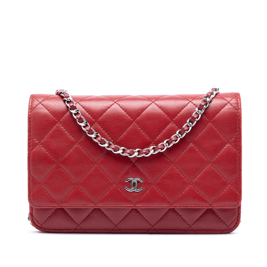 CC Quilted Lambskin Wallet on Chain - Image 1