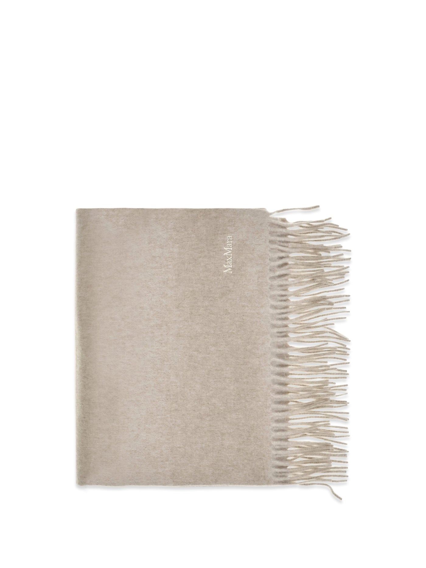 Max Mara Cashmere Scarf — Beige Kashmir/capra Hircus Scarfs