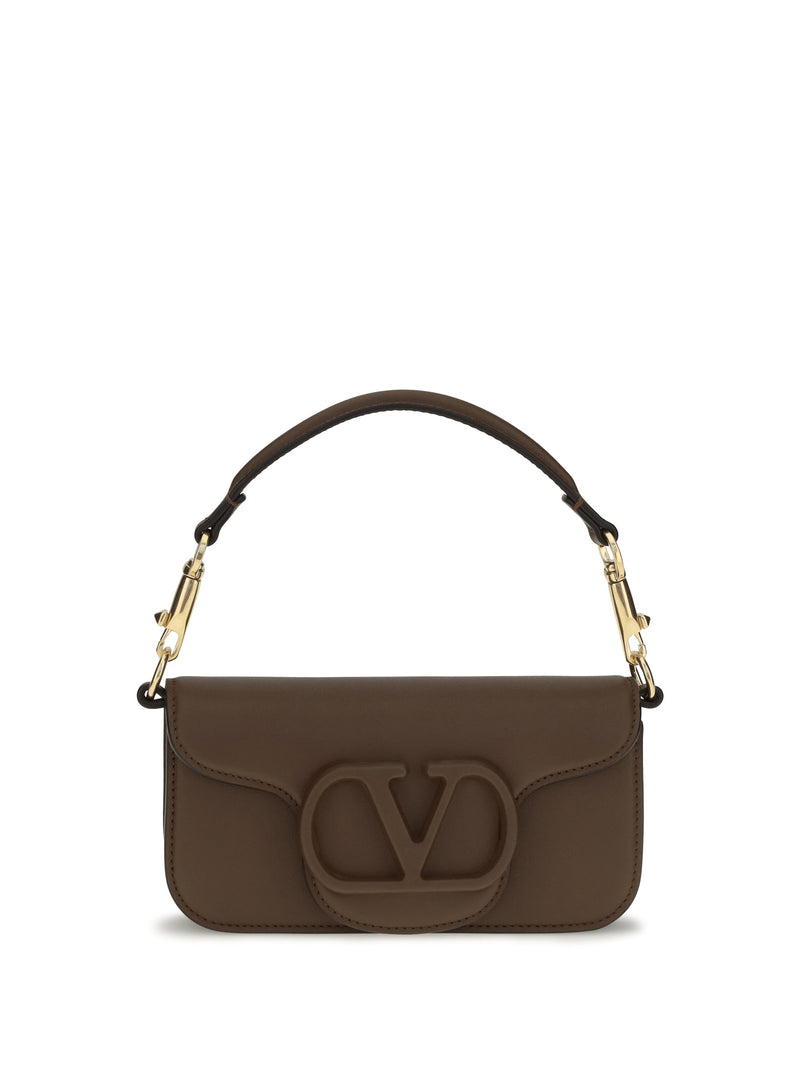 Valentino Garavani Shoulder Bag — Brown Calf Leather