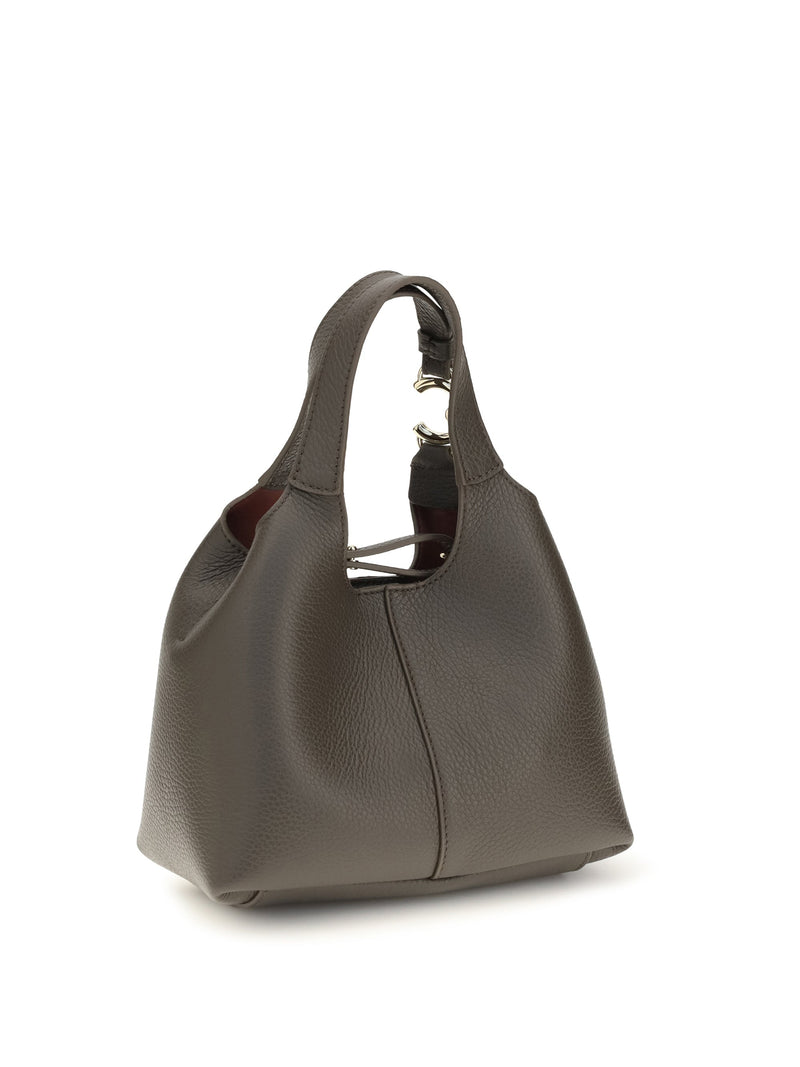 Coccinelle C-Easy Shoulder Bag — Taupe Calf Leather