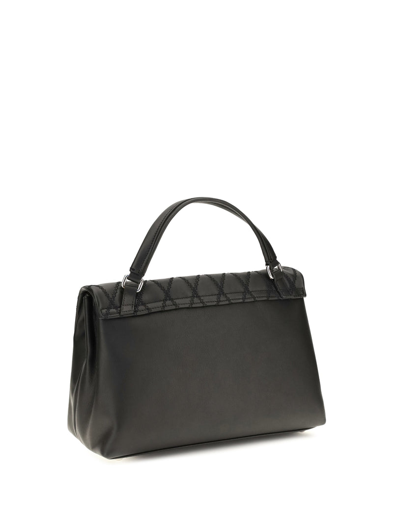 Zanellato Postina Top Handle Bag — Black Calf Leather Bos Taurus