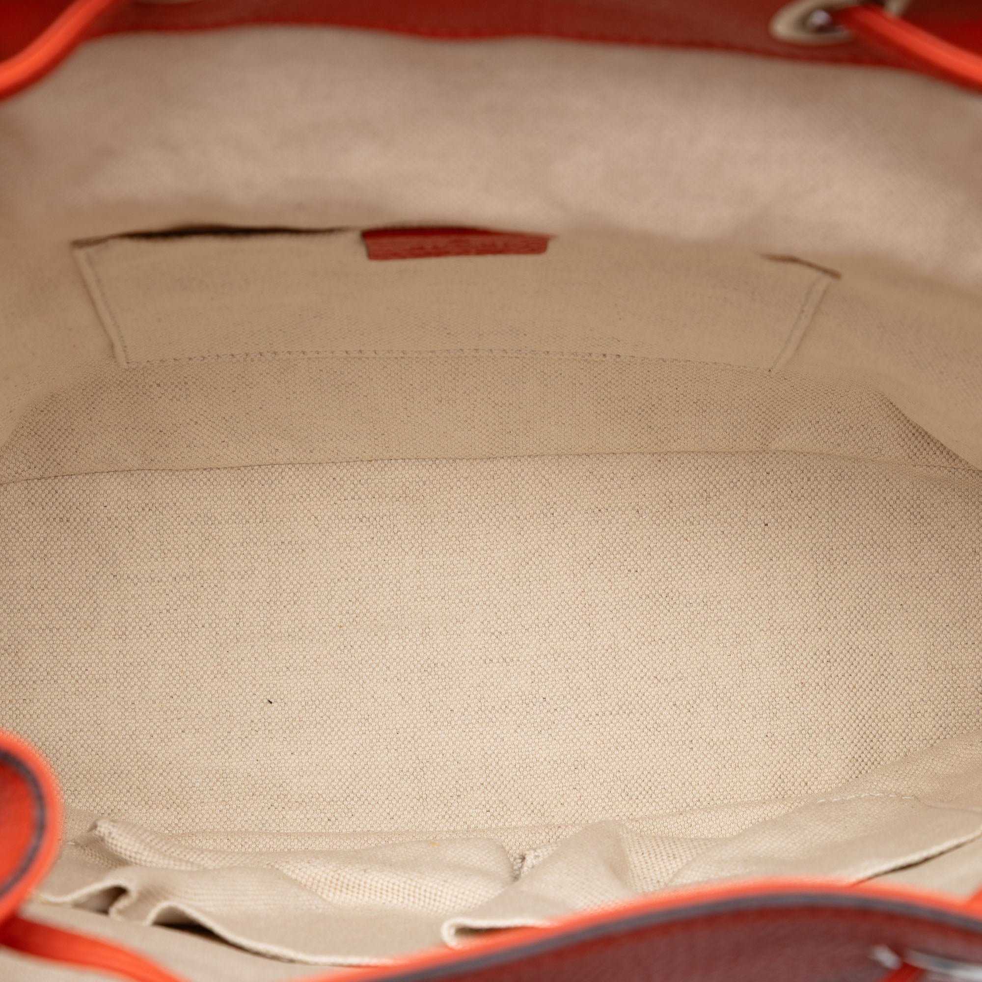 Grained Calfskin Bamboo Tassel Backpack - Image 4