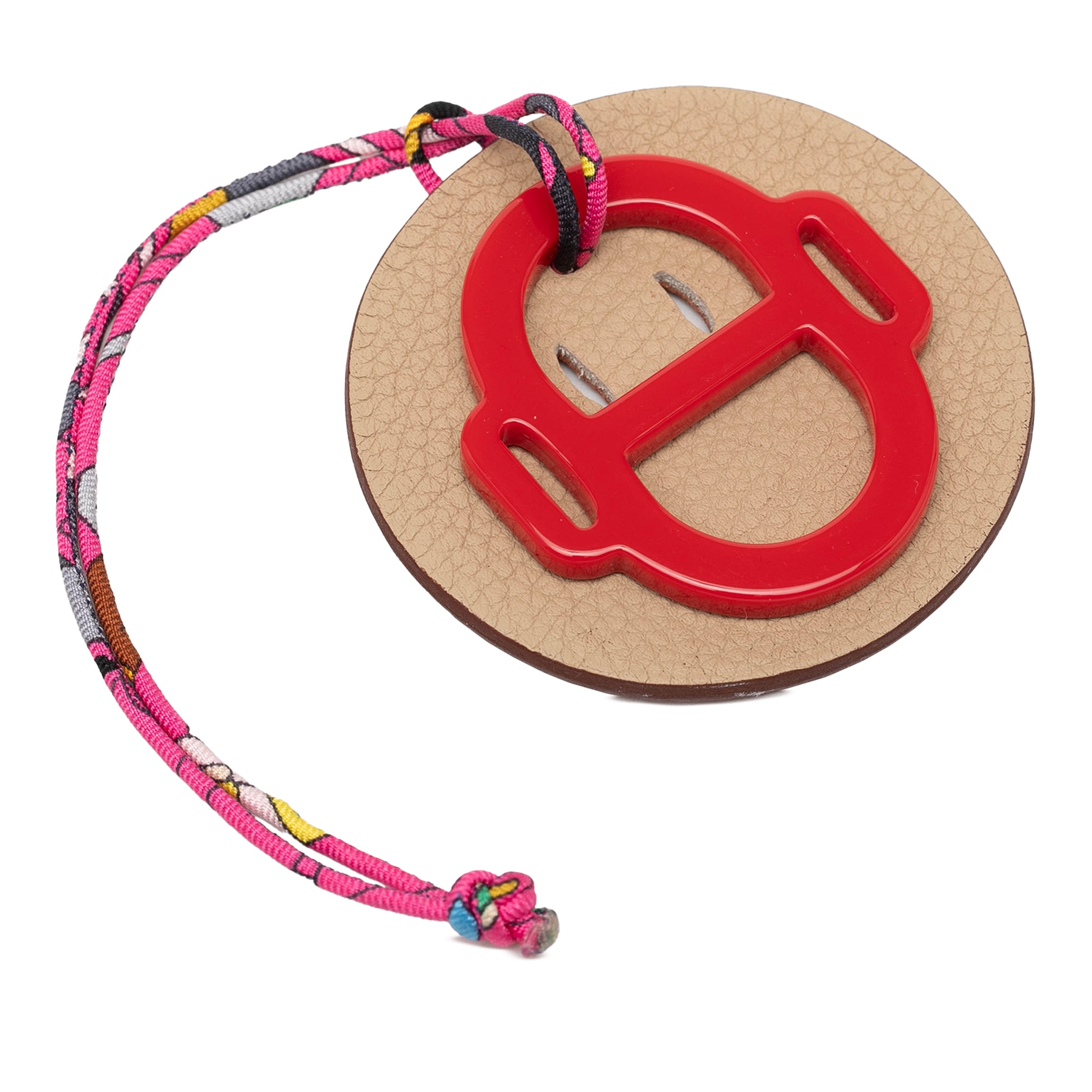 H Equipe Resin and Leather Bag Charm - Image 1