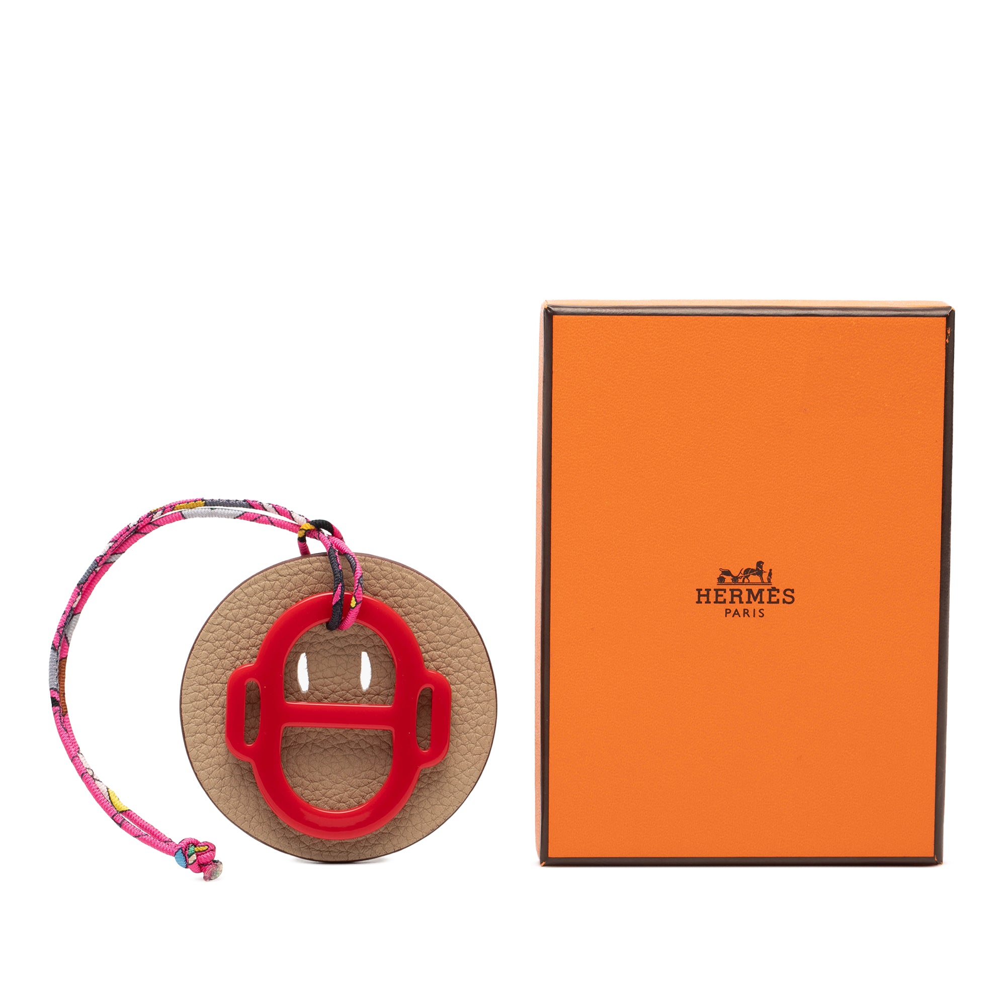 H Equipe Resin and Leather Bag Charm - Image 4