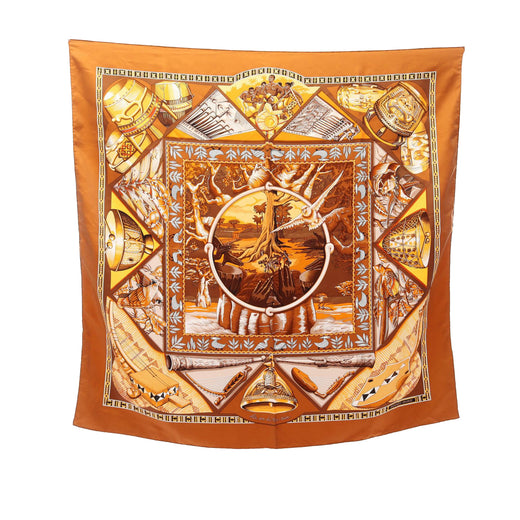Au Son Du Tam Tam Silk Scarf 90 - Image 1
