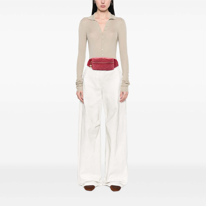 CC Quilted Lambskin Belt Bag - Image 6