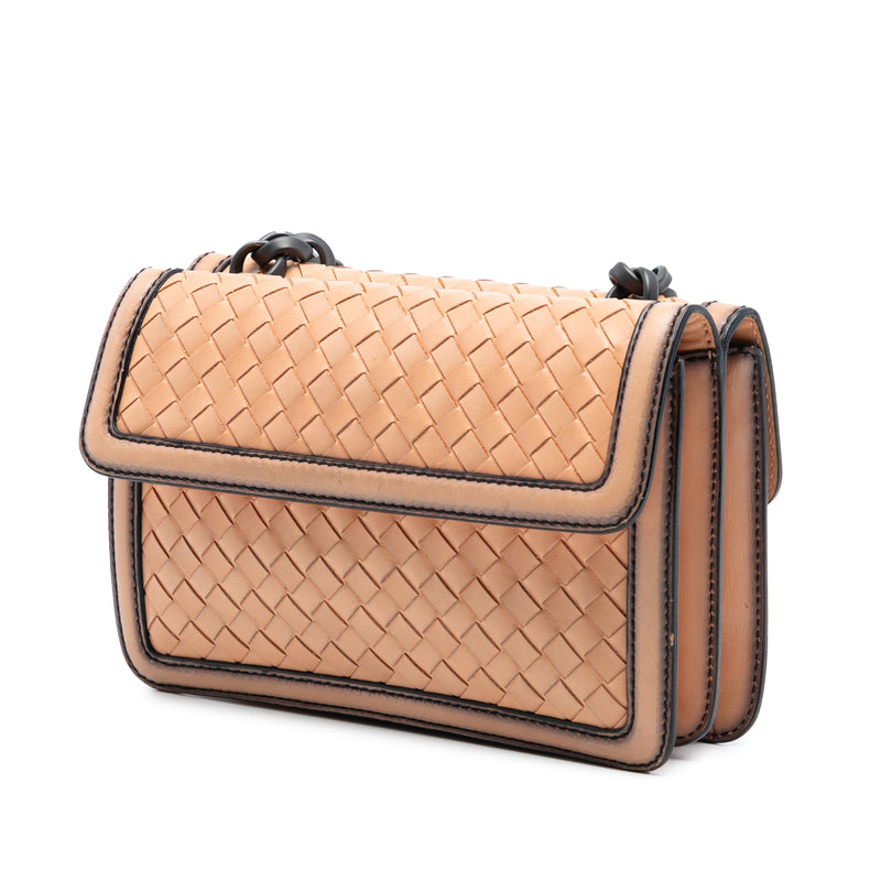 Nappa Intrecciato Mirror Lens Double Sided Flap Shoulder Bag - Image 2