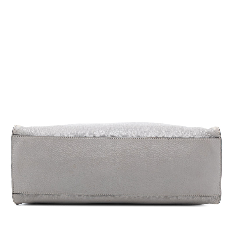 Medium Calfskin Bamboo Daily Shopper Satchel - Image 3