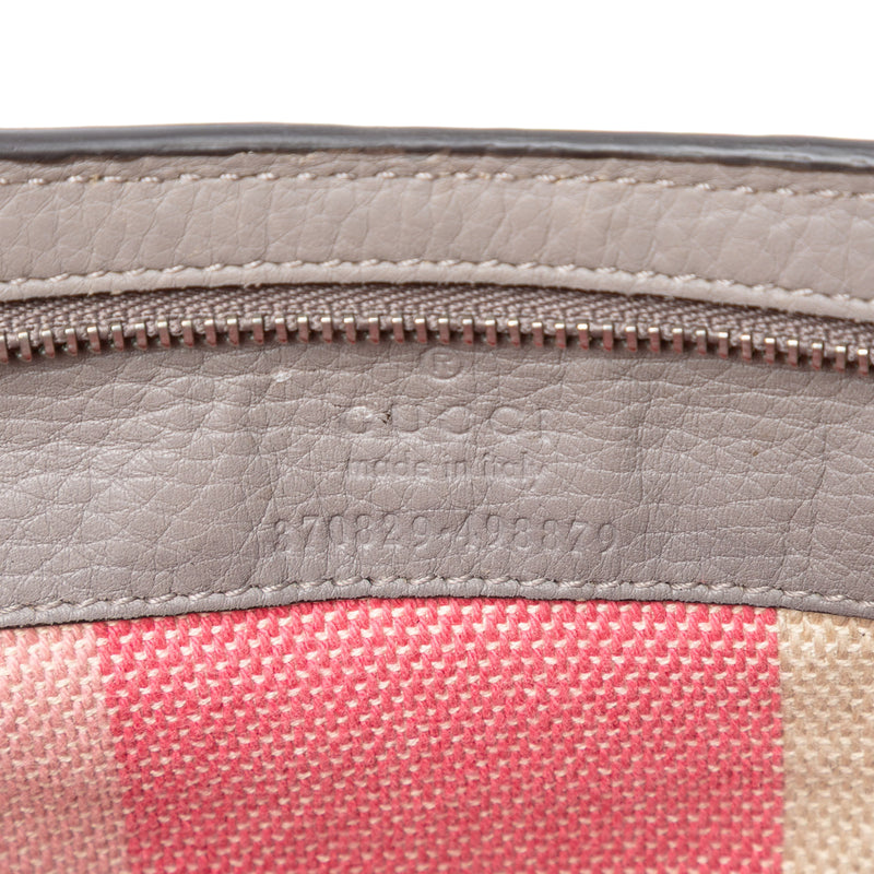 Medium Calfskin Bamboo Daily Shopper Satchel - Image 5