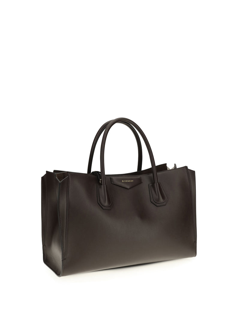 Givenchy Antigona Catchall Shoulder Bag — Brown Calf Leather Bos Taurus
