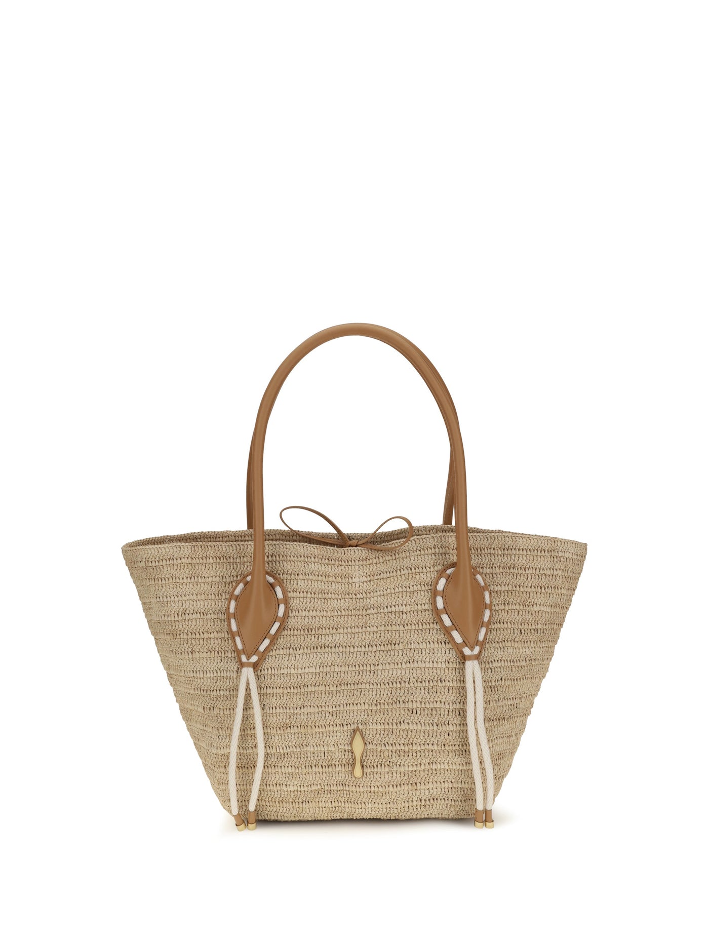 Christian Louboutin Shoulder Bag — Beige Raffia