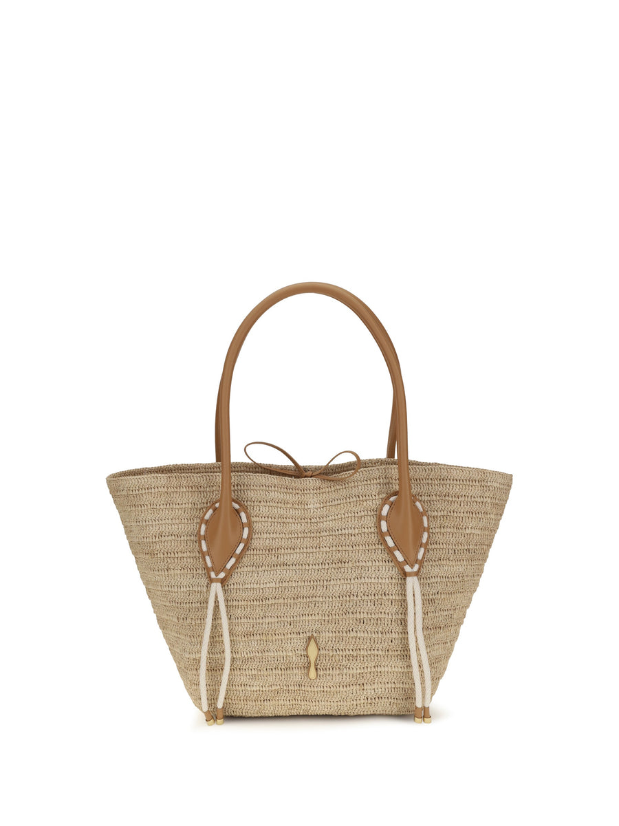 Christian Louboutin Shoulder Bag — Beige Raffia
