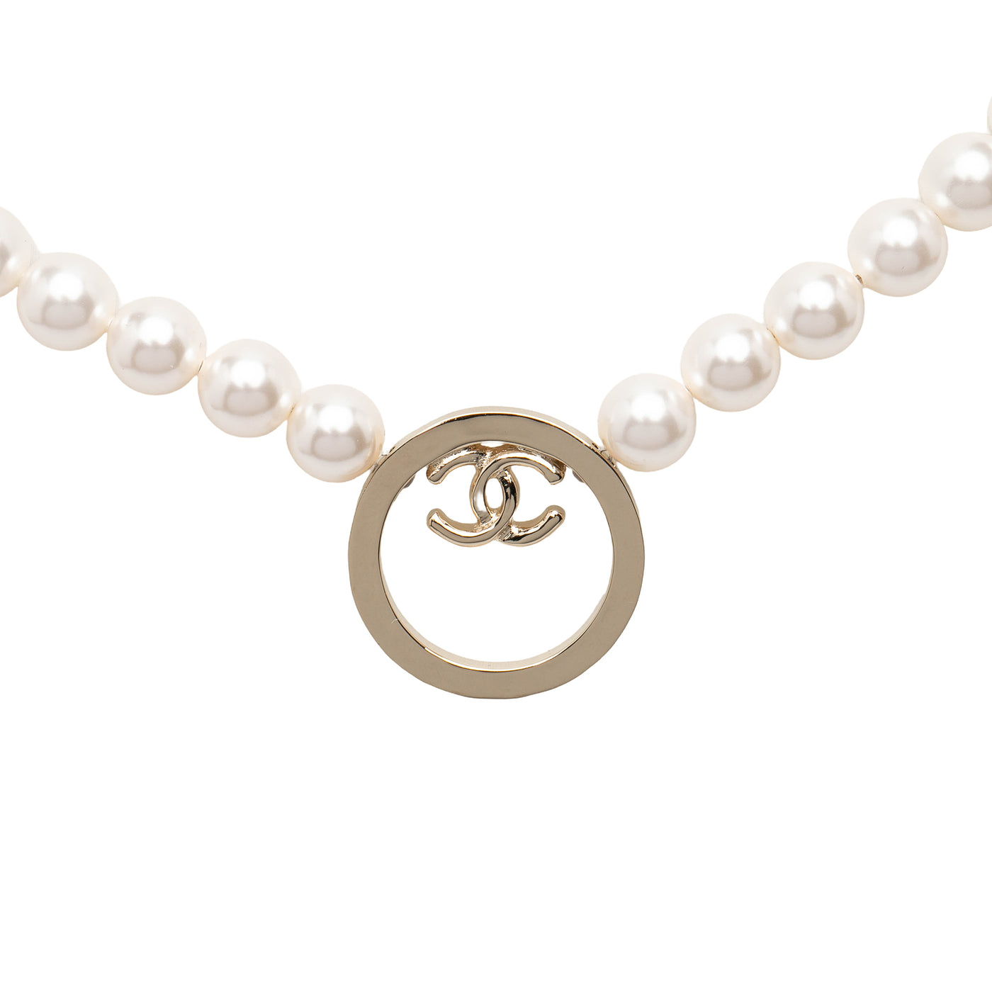 CC Faux Pearl Necklace - Image 1