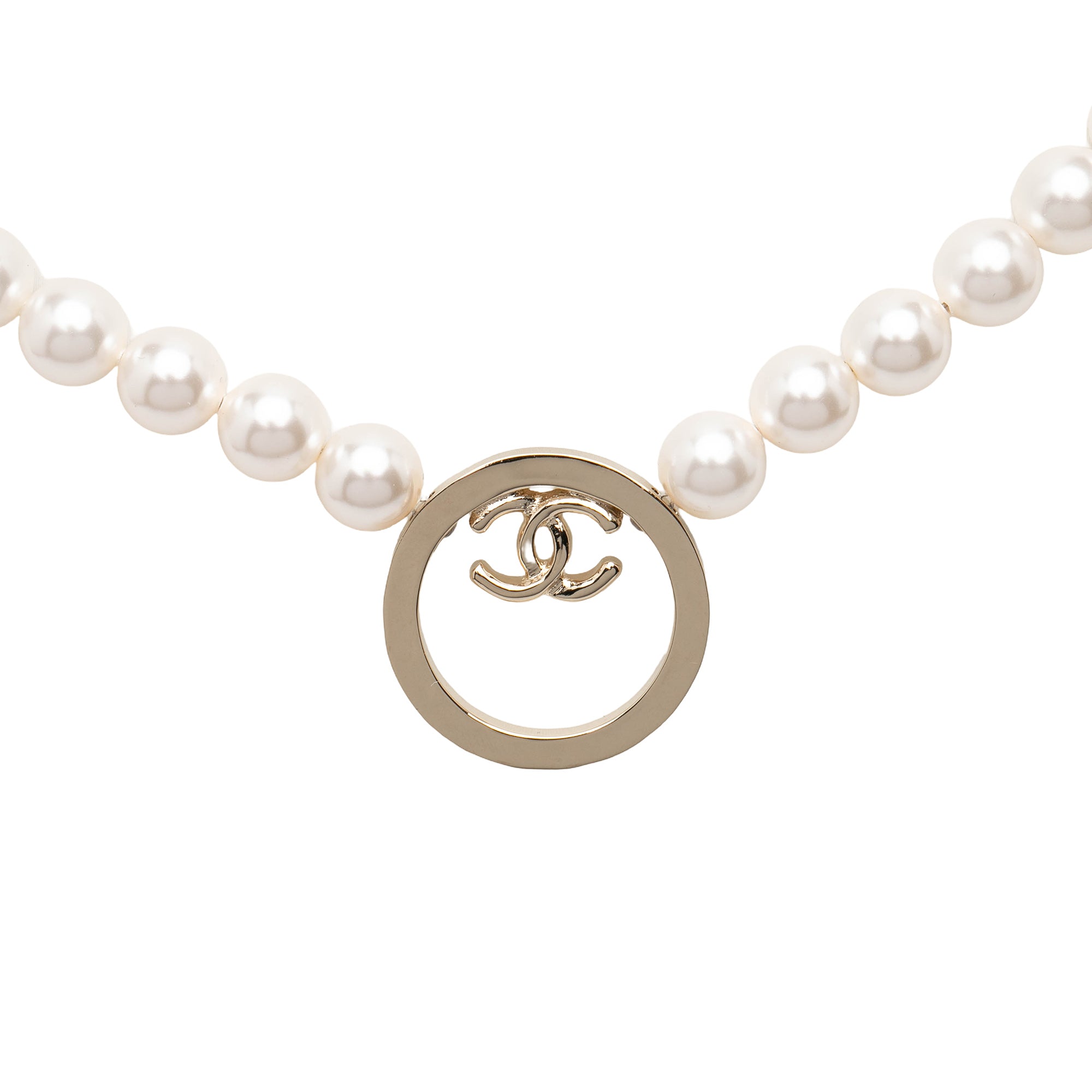 CC Faux Pearl Necklace - Image 1