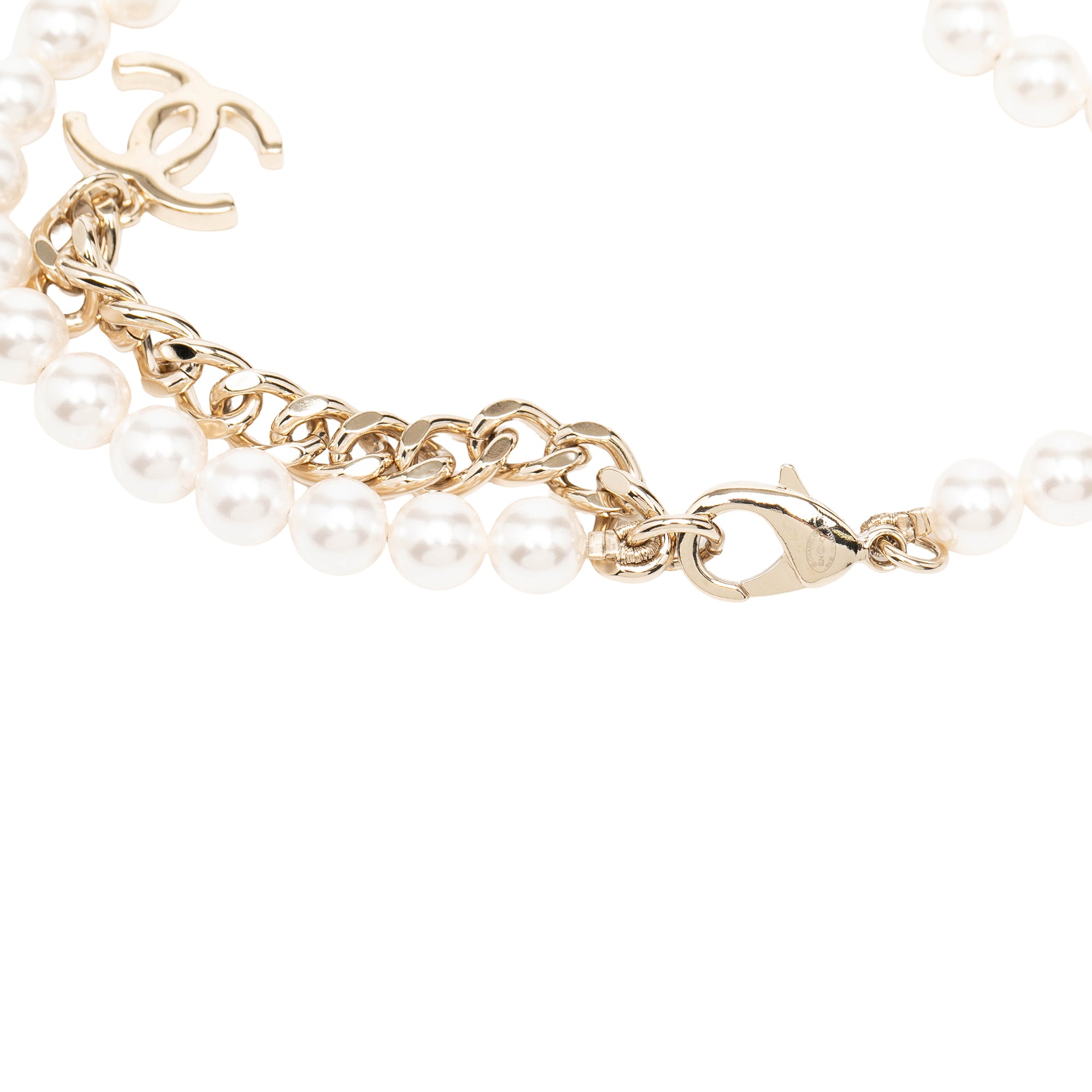 CC Faux Pearl Necklace - Image 2