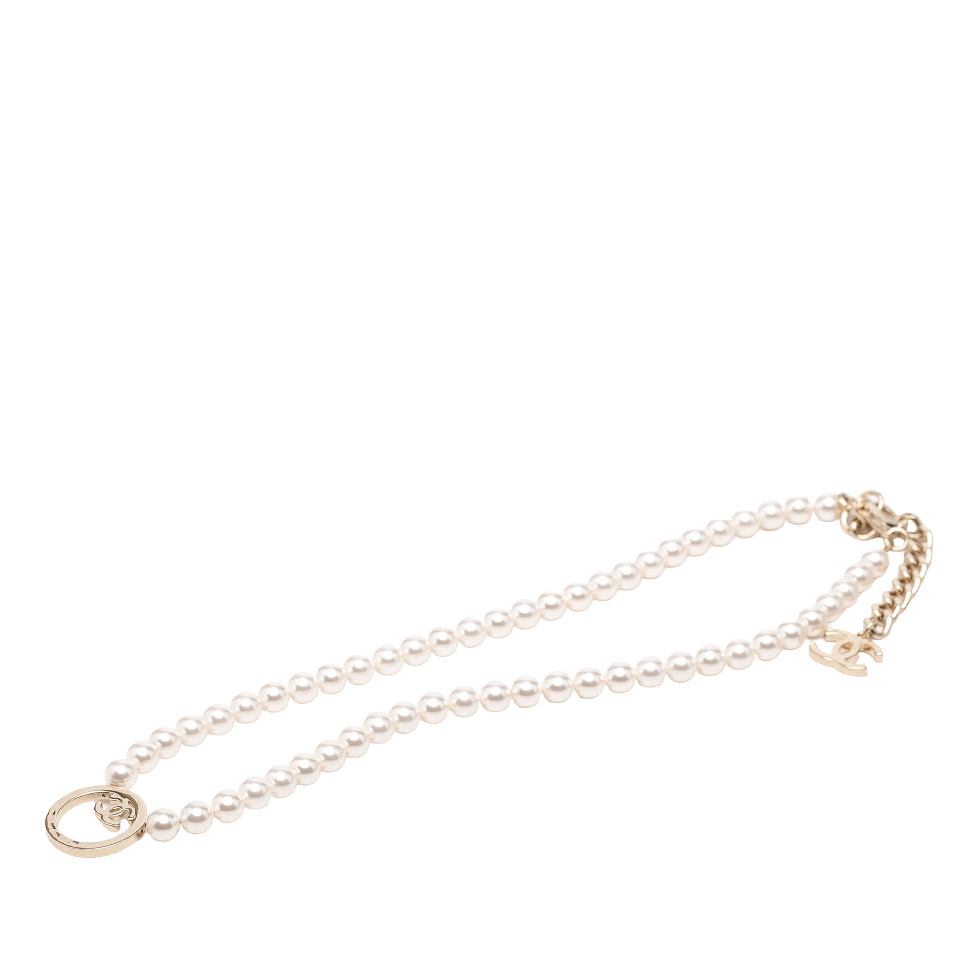 CC Faux Pearl Necklace - Image 4