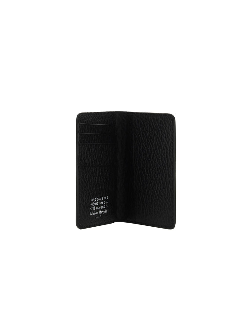 Maison Margiela Grained Calf Leather Card Case — Black Cases