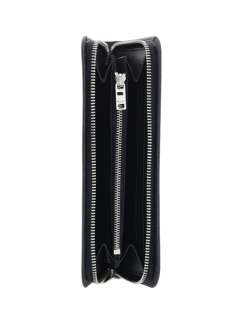 Saint Laurent Grain Wallet — Black Calf Leather