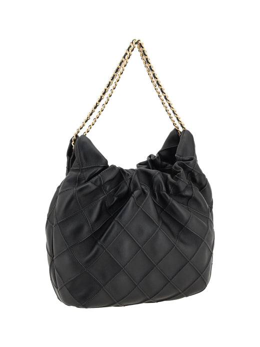 Tory Burch Hobo Bag — Black Calf Leather