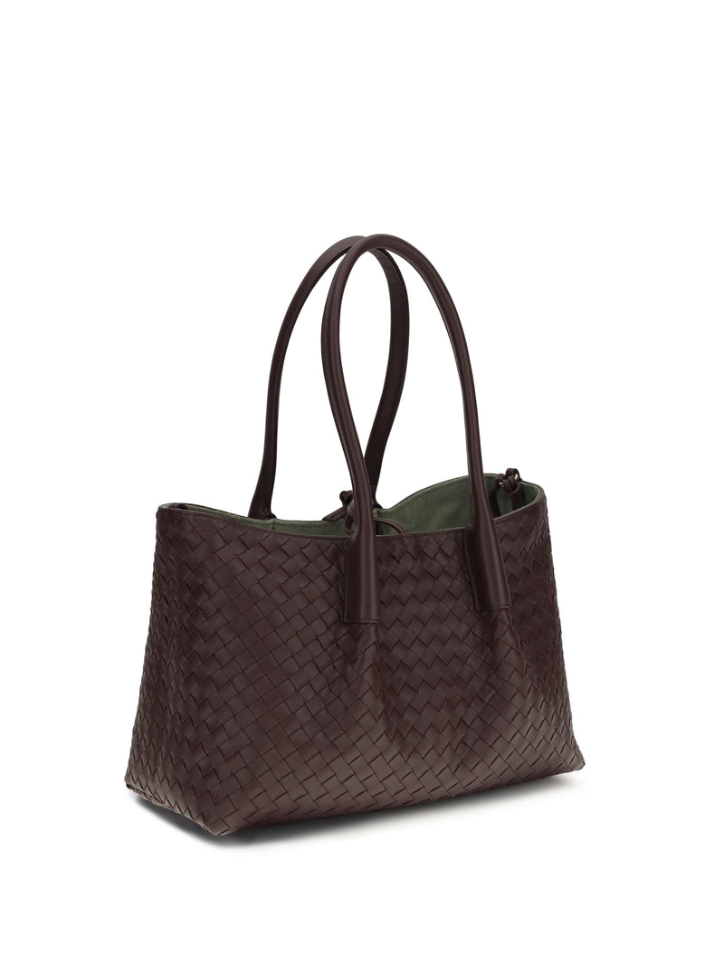 Bottega Veneta Pinacoteca Tote Bag — Brown Calf Leather