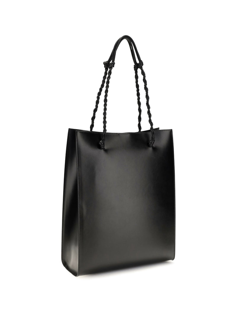 Jil Sander Tangle Shopping Ns Shoulder Bag — Black Calf Leather Bos Taurus