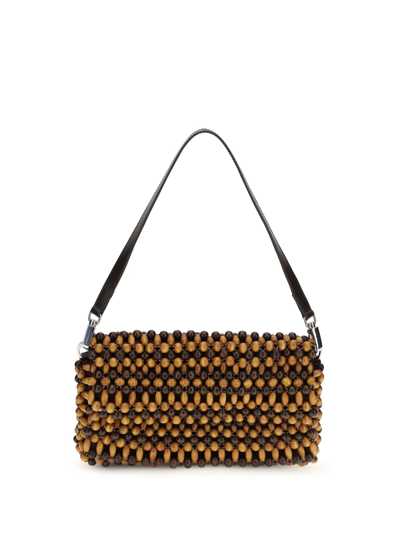 Staud Timmy Shoulder Bag — Multicolor Wood