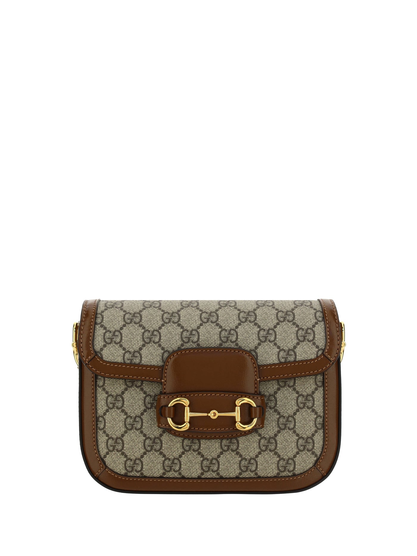 Gucci 1955 Horsebit Shoulder Bag — Beige