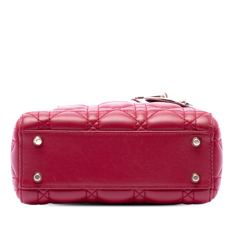 Mini Lambskin Cannage Lady Dior - Image 3