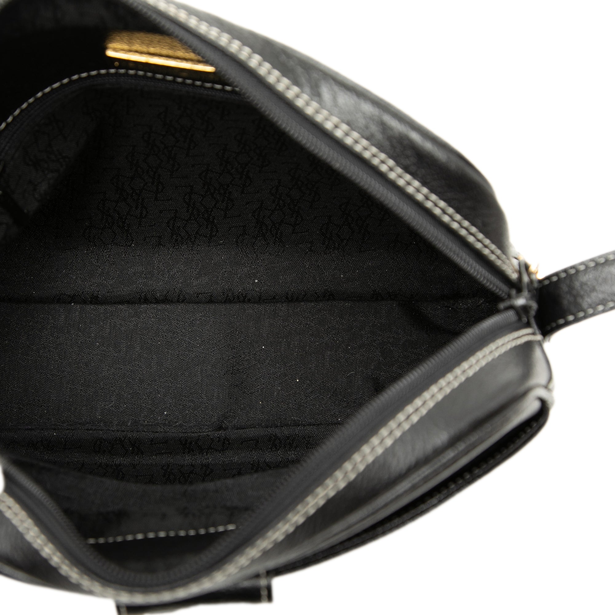 Leather Monogram Crossbody - Image 4