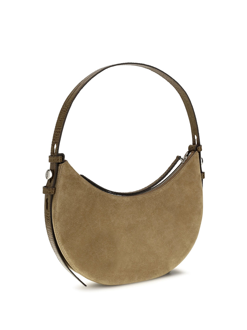 Tory Burch Romy Shoulder Bag — Beige Suede