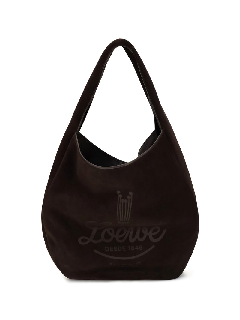 Loewe Roomy Hobo Bag — Brown Calf Leather