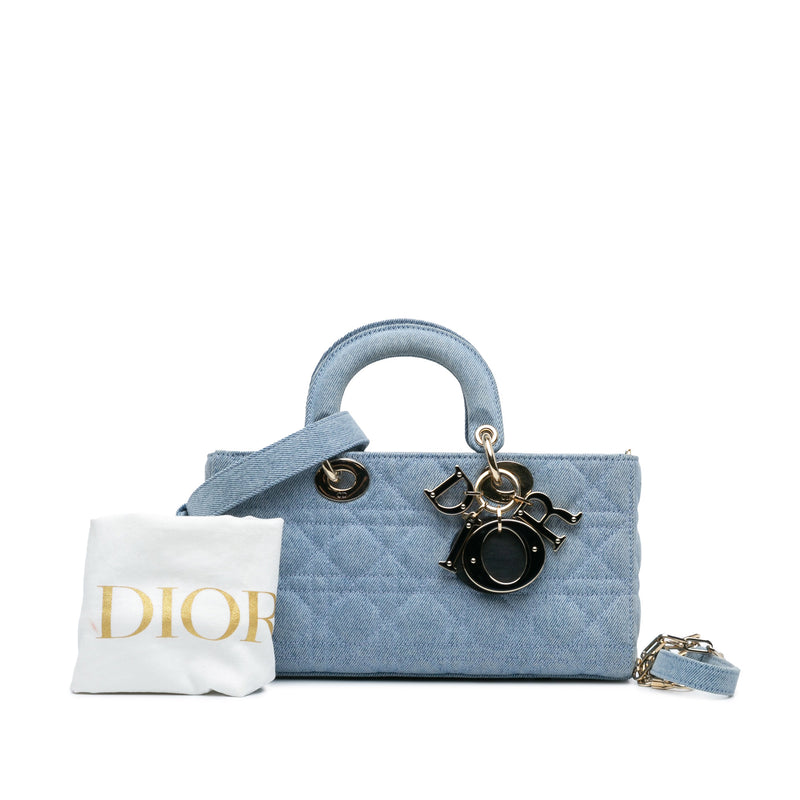 Medium Denim Cannage Lady D Joy - Image 9