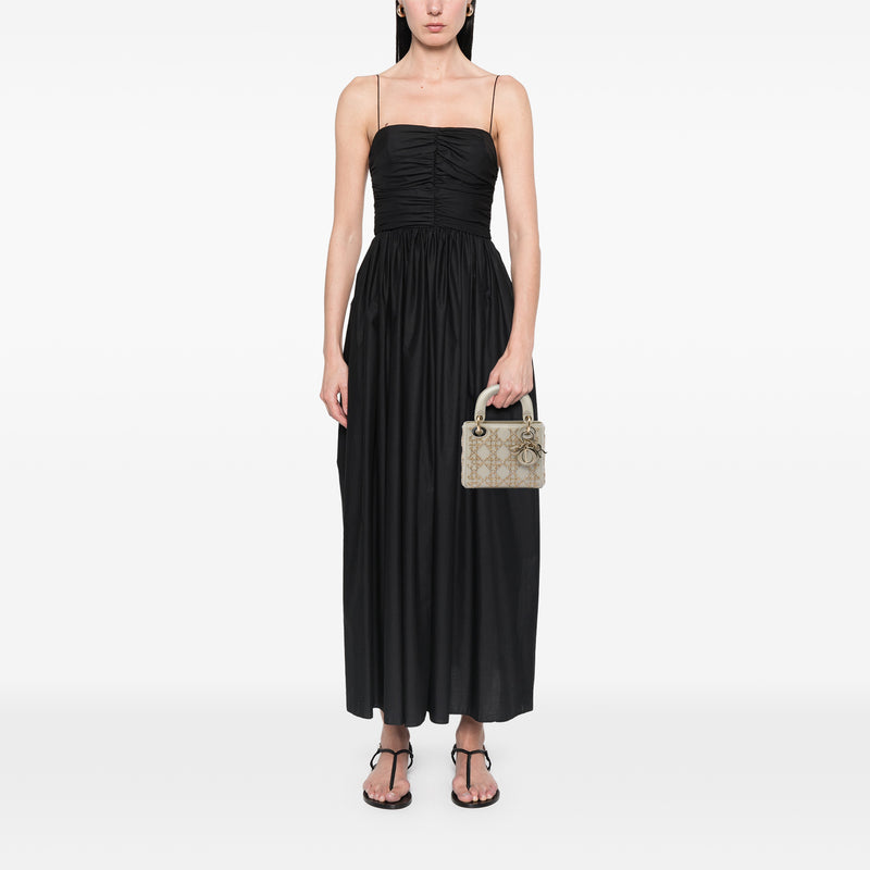 Mini Beaded Metallic Lambskin Cannage Lady Dior - Image 5
