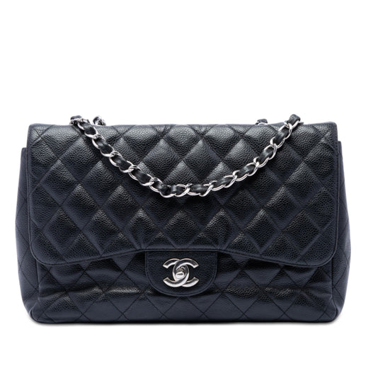 Jumbo Classic Caviar Single Flap - Image 1