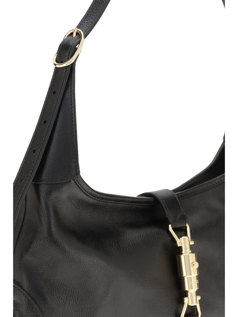 Gucci Jackie Shoulder Bag — Black Calf Leather Bos Taurus