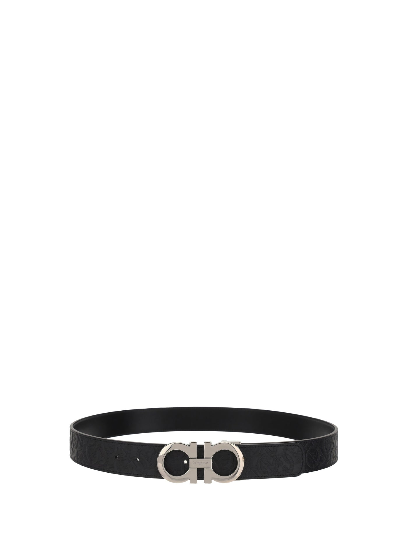Ferragamo Belt — Black Calf Leather