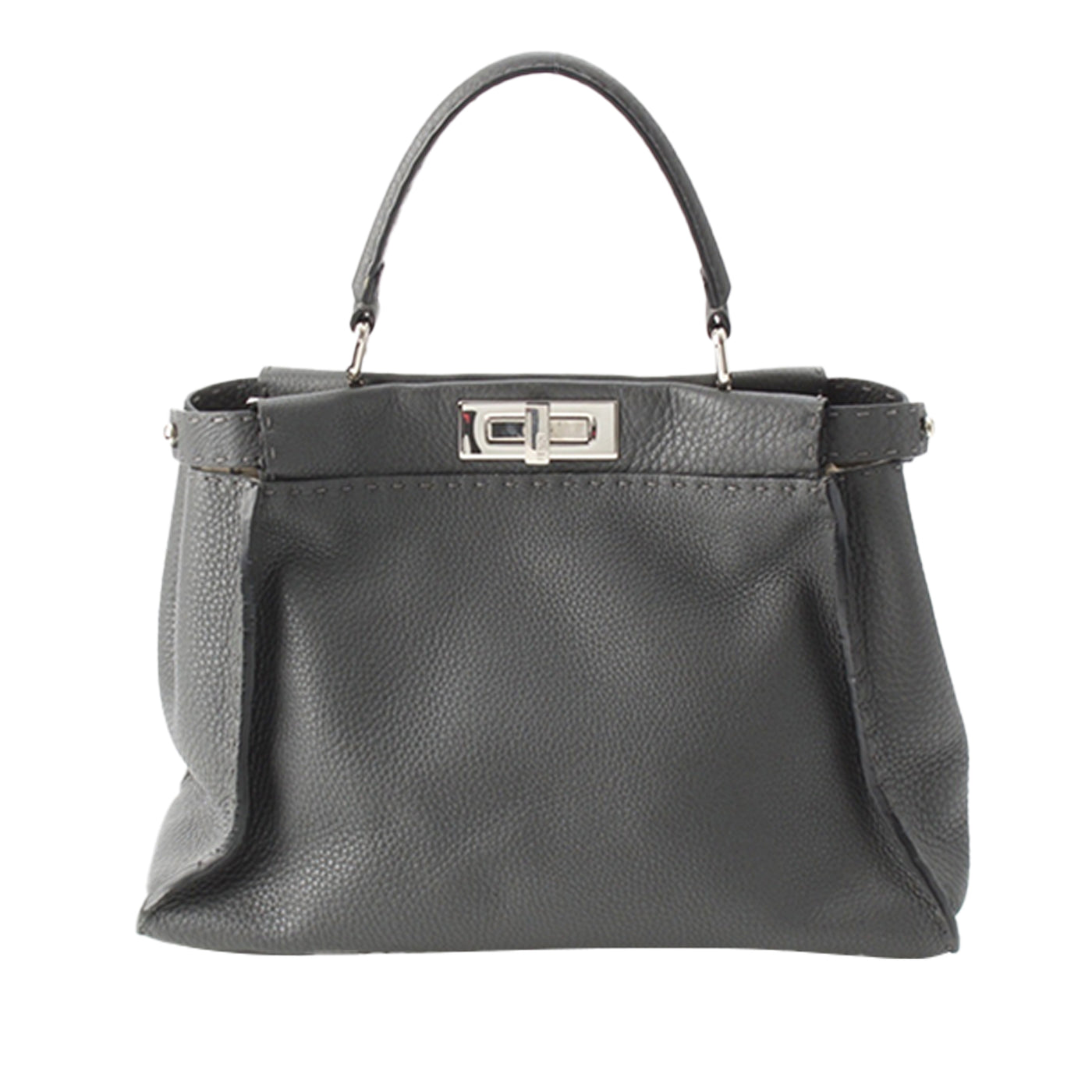 Medium Leather Selleria Peekaboo Iconic Satchel - Image 1