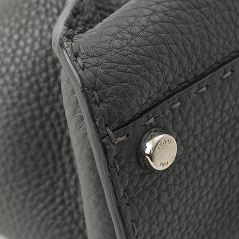 Medium Leather Selleria Peekaboo Iconic Satchel - Image 10