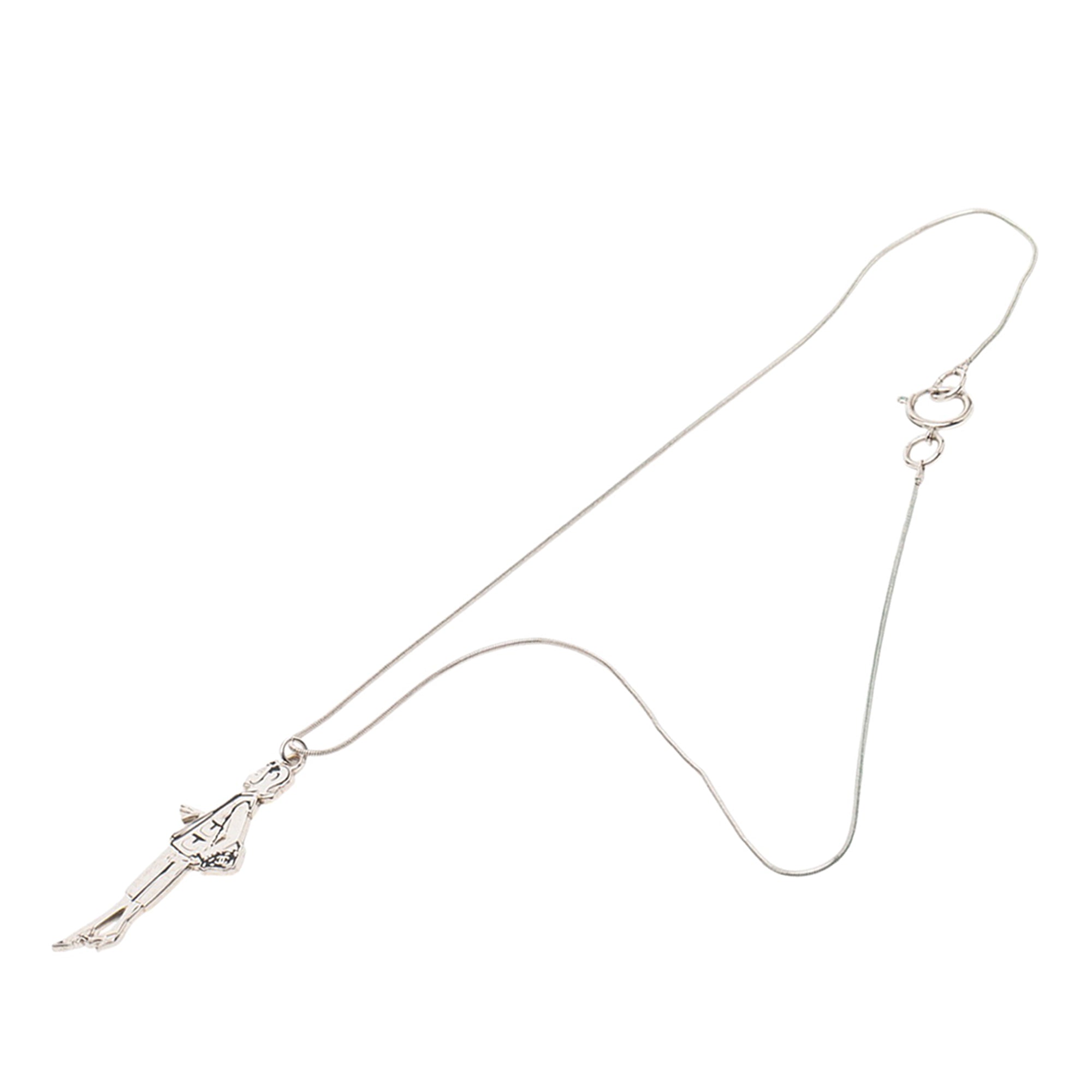 Silver Plated Mademoiselle Pendant Necklace - Image 1