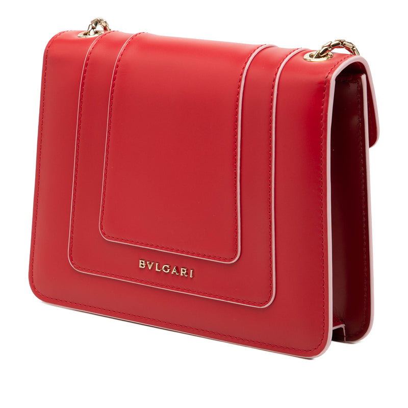 Small Leather Square Serpenti Forever Chain Crossbody - Image 2