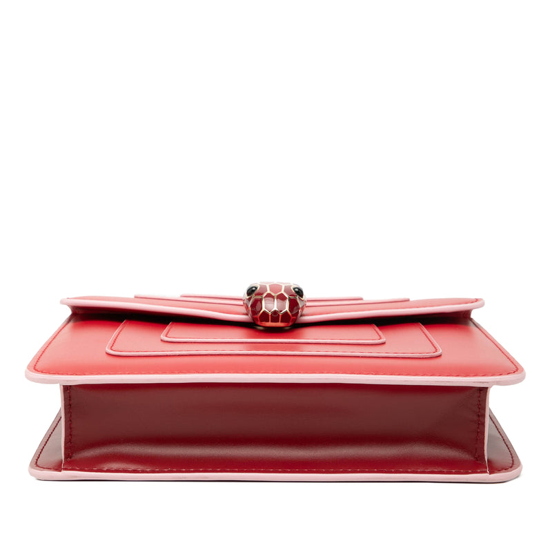 Small Leather Square Serpenti Forever Chain Crossbody - Image 3