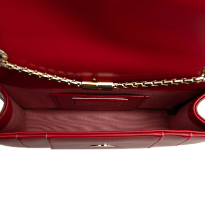 Small Leather Square Serpenti Forever Chain Crossbody - Image 4