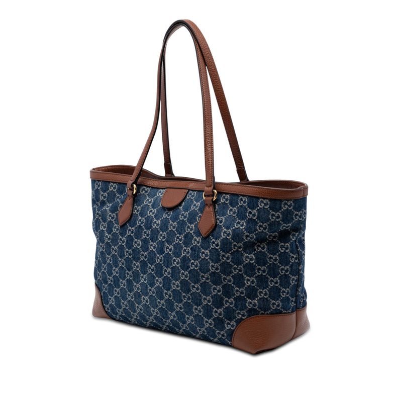 Medium GG Denim Ophidia Tote - Image 2