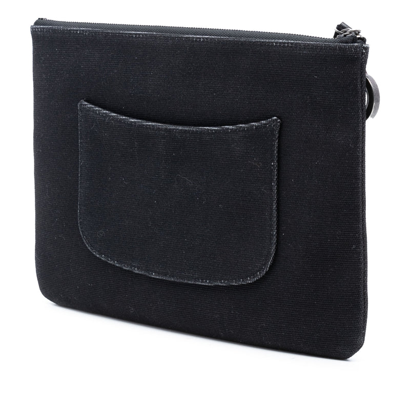 Medium Canvas La Pausa Zip O Case Clutch - Image 2