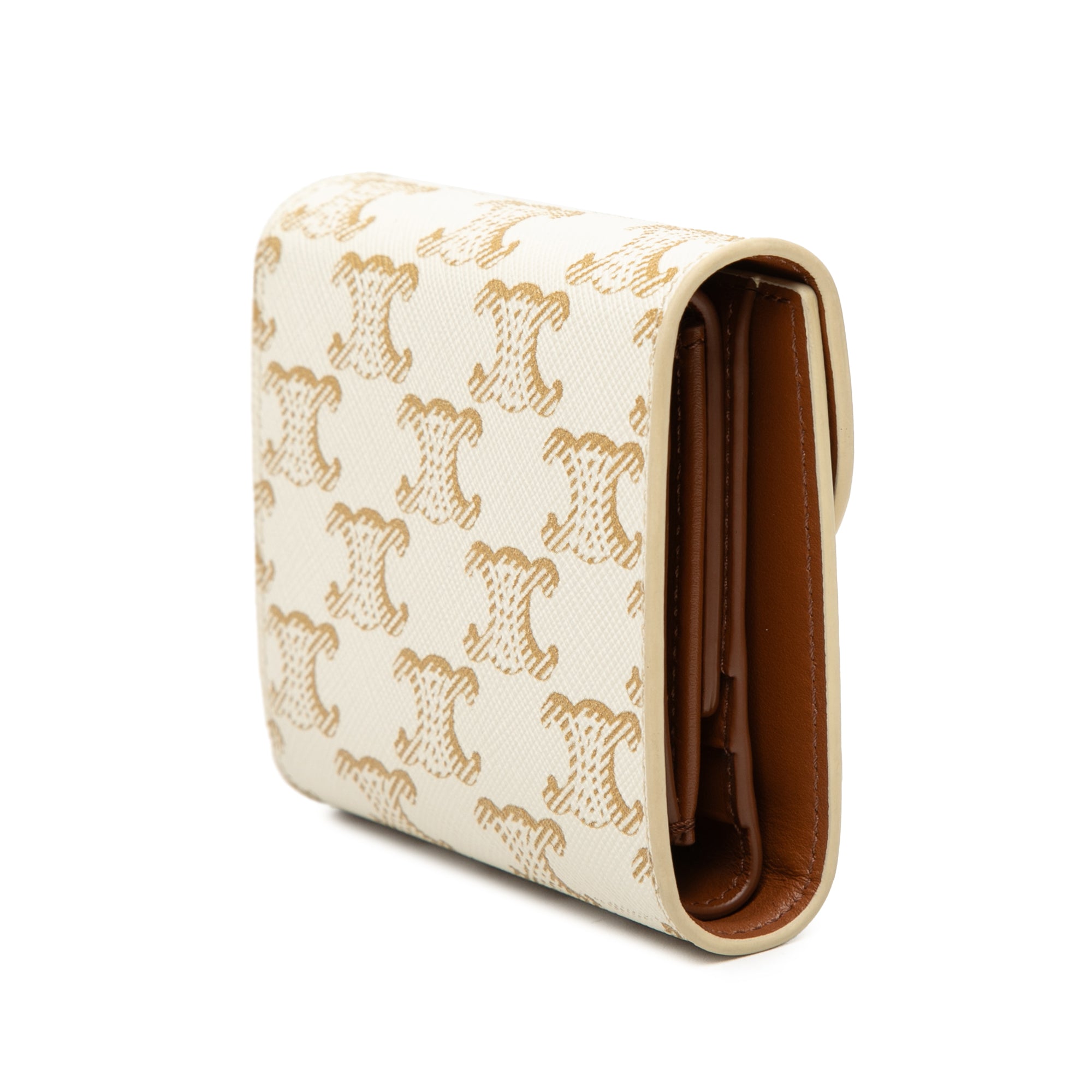 Triomphe Coated Canvas Triomphe Trifold Wallet - Image 2