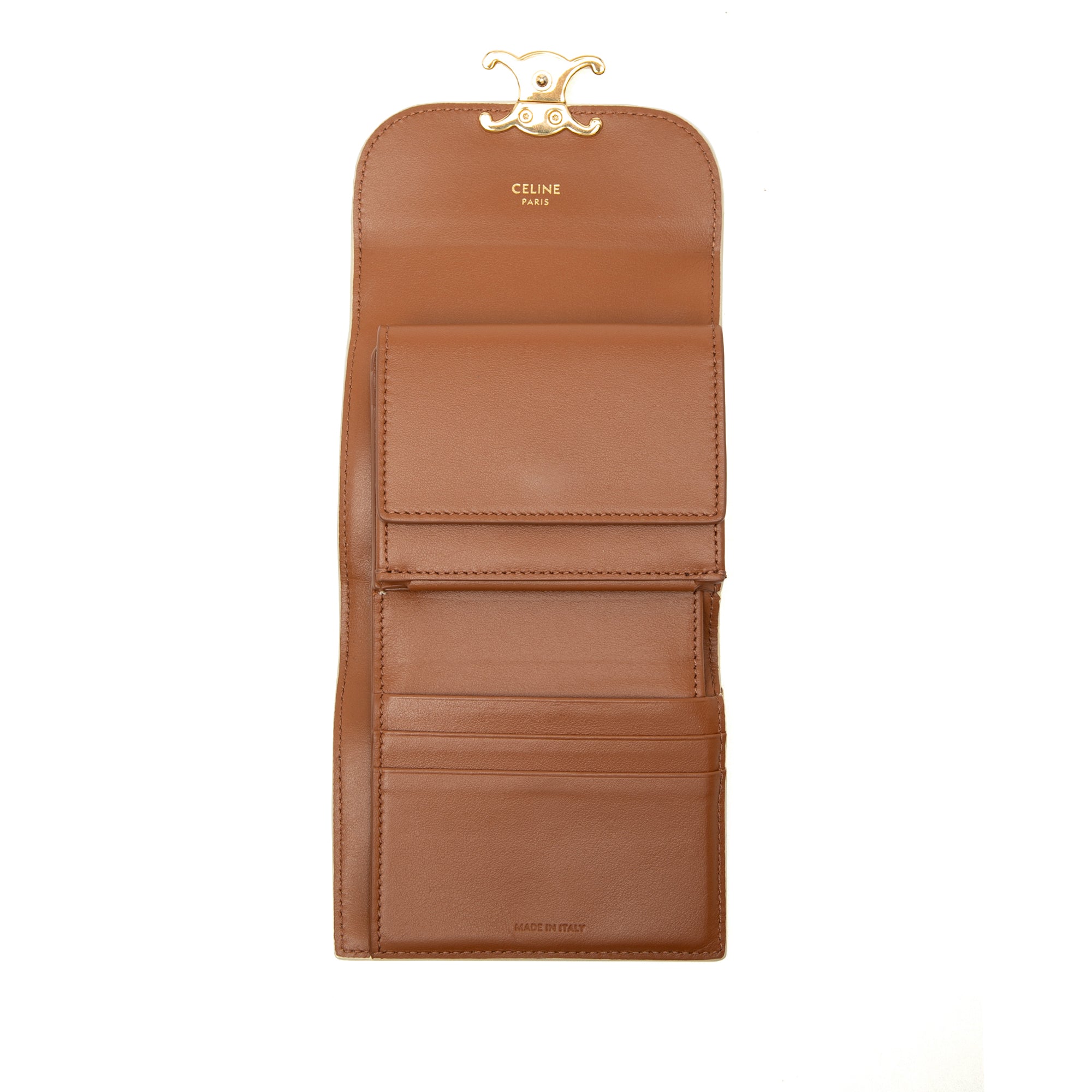 Triomphe Coated Canvas Triomphe Trifold Wallet - Image 7